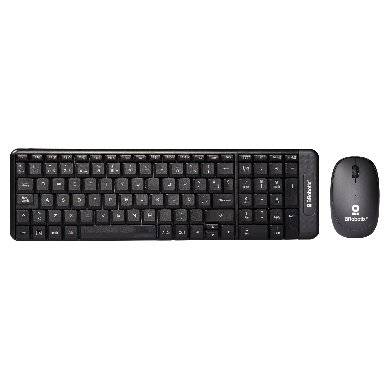 Kit Teclado y Mouse inalámbrico - compacto, Español, Negro, 10 m, 6000618 BROBOTIX Kit Teclado y Mouse inalámbrico - compacto, Español, Negro, 10 m, 6000618 BROBOTIX